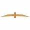 Ekena Millwork Bellingham Rough Sawn Timber Gable Bracket, Western Red Cedar, 96"W x 16"H x 2"D x 6"F, 4/12 Pitch GBW096X16X0206BEL00RWR - alternate 1